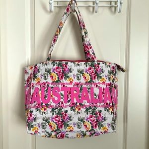 Pink Floral AUSTRALIA Tote
